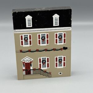 1990 Cats Meow Colonial Virginia Christmas Dulany House Faline Shelf Sitter